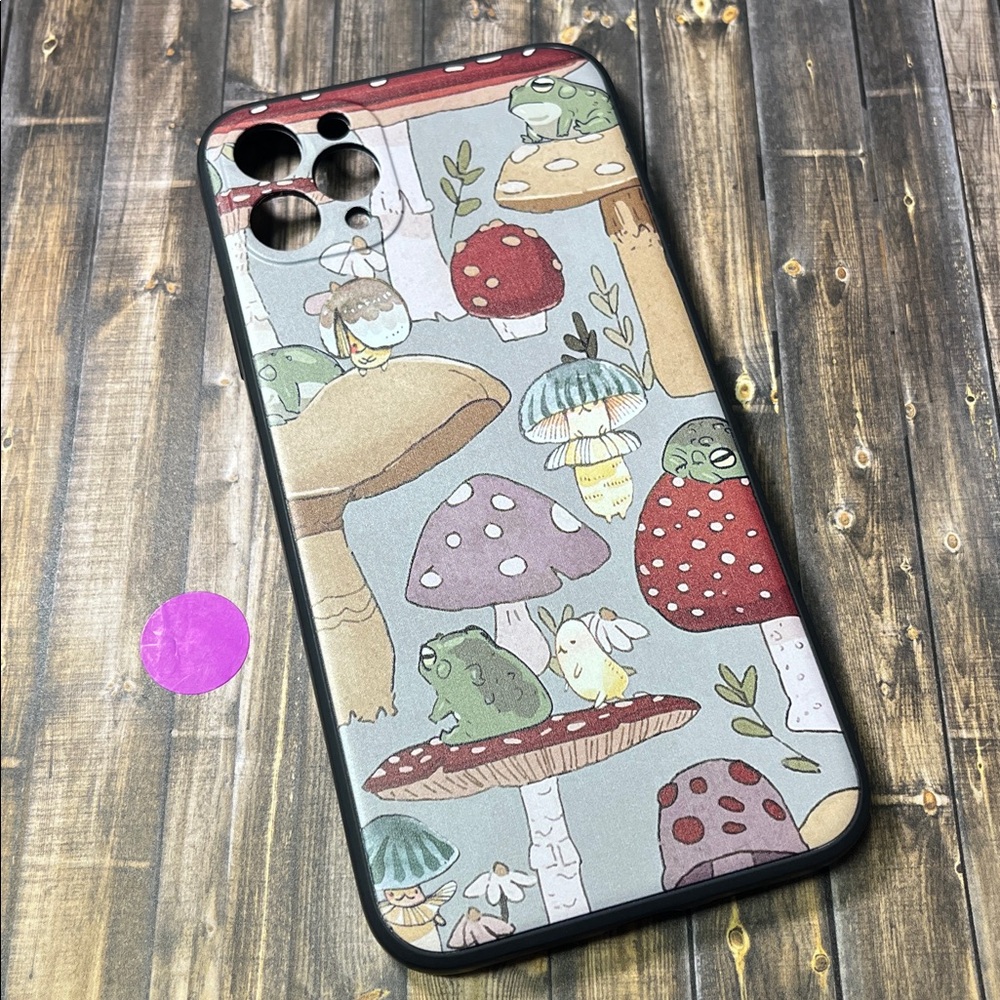 5for$10 Mushroom iPhone 11 Pro Max Protective Phone Case - Green Cottagecore